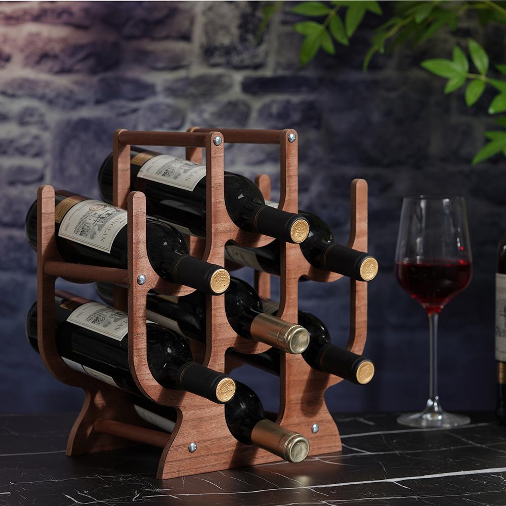 Creative Wine Rack Wood Shelf Wine Holder Shelves For Cabinet Storage Wine Bottle Holder Home Decor