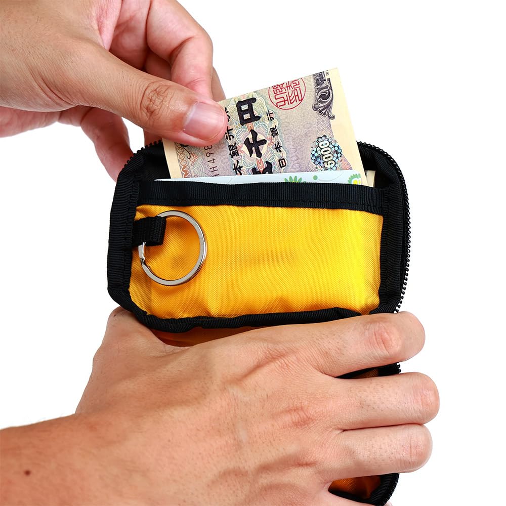 AGILITY affa Key Key Case Wallet Integrated Carabiner Key Pouch Smart Key Nylon Lightweight Water Repellent Men Women "Valek Case"