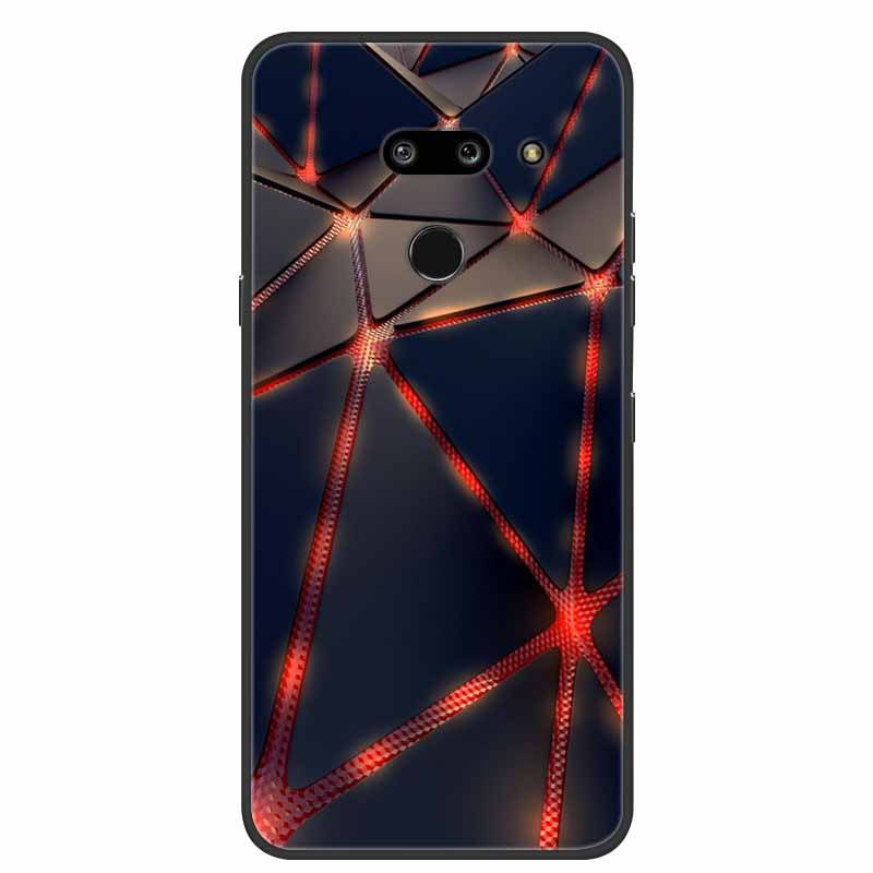 Для LG G8 G8S ThinQ Черные Чехлы Мягкий Силикон ТПУ Чехлы для Телефона Для G 8 S 8S ThinQ Роскошная Задняя Крышка Funda Мультяшный Чехол Para Capa
