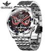 OUPINKE Men's Watch Multifunctional Mechanical Watch Hollow Spider Armor Men's Watch High-end Watch