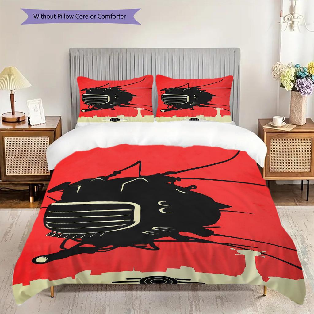 Vaulttec Secure Haven Bedding 1 Duvet Cover 2 Pillowcase Without Core Christmas Birthday Gift Soft And Comfortable Bedding Set