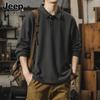 JEEP SPIRIT Men's Long Sleeve Polo Shirt