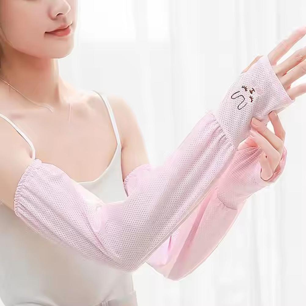 Длинные перчатки с полупальцами, нарукавники, защита от солнца и ультрафиолета, прохладные, для бега, рыбалки, скалолазания, для рук, льда, Spo O2L1