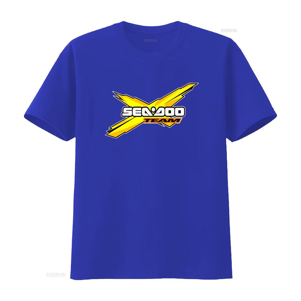 Sea Doo Team Ski Logo Mens Black T Shirt Size S 3XL vintage Washed Comfortable Casual designer clothes Stretched fashion