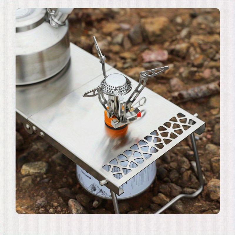 1шт открытый кемпинговый складной стол из нержавеющей стали кемпинговый барбекю портативный многофункциональный чайный столик