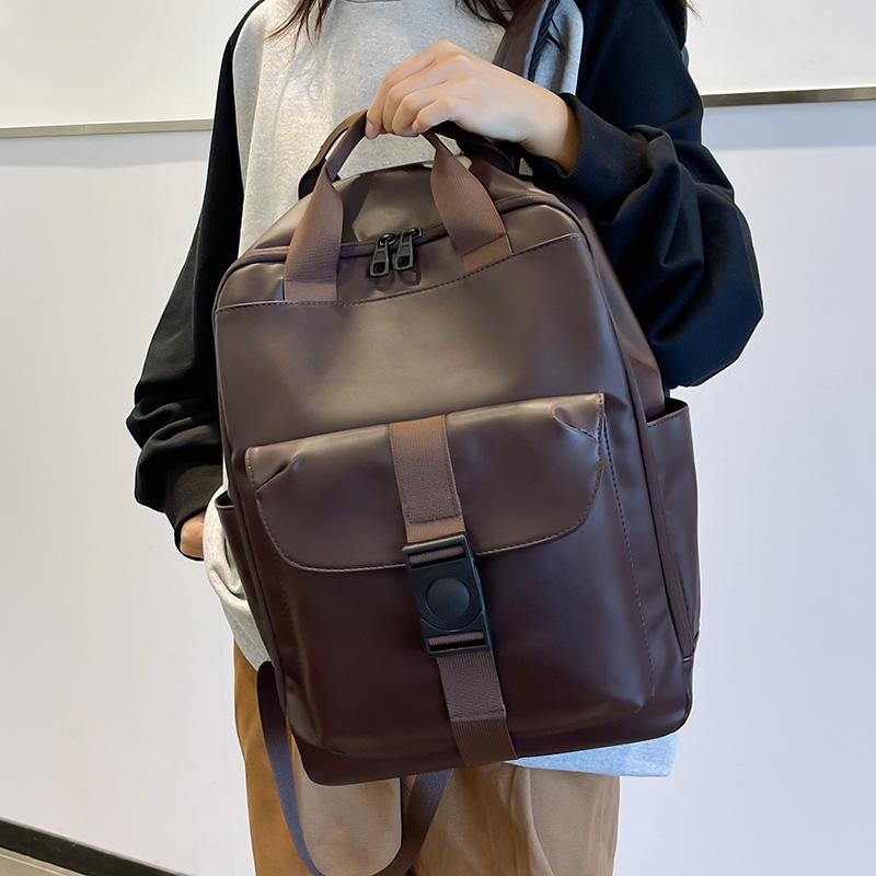 ПУ рюкзак простой ретро мужской и женский школьный рюкзак для студентов большой емкости компьютерный рюкзак рюкзак