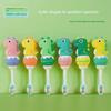 Baby Soft Children's Toothbrush - Cute Cartoon Dinosaur Design for Infants and Toddlers