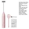Electric Stirrer Milk Frother Handheld Stainless Steel Mixer Low Noise Rechargeable Electric Coffee Household Egg Whisk