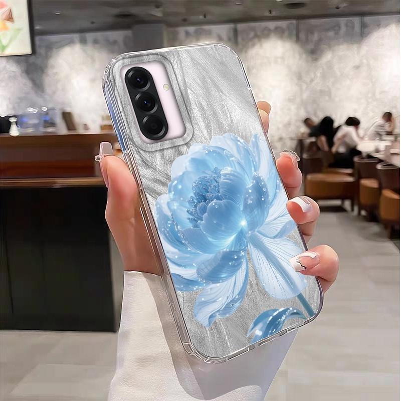 Роскошный чехол с цветами для Samsung A56 A16 A17 A07 S24 S25 FE Xiaomi Redmi Note 14 13 Pro 14C A5 Huawei Honor 400 200 Lite Pro iPhone 16 Противоударный чехол