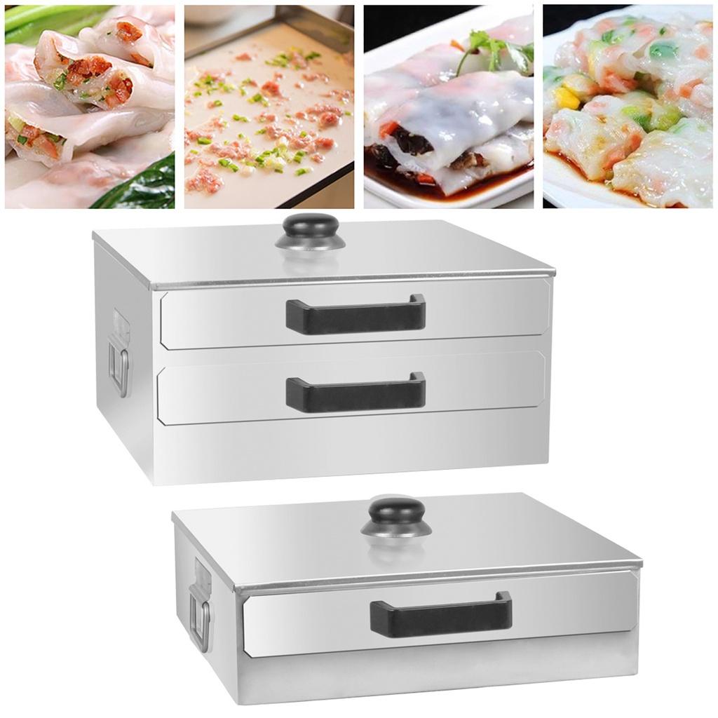 Бытовая 1-2-слойная булочка с вермишелью, пароварка, пароварка из нержавеющей стали 304, ролл с рисовой лапшой, булочка на пару, паровая машина