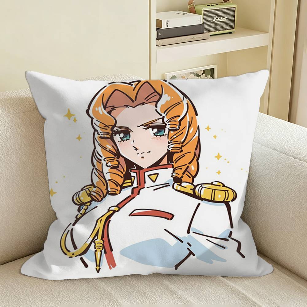 Revolutionary Girl Utena Square Sofa Pillow Cover Solid Color Living Room Home Decor Cushion Case