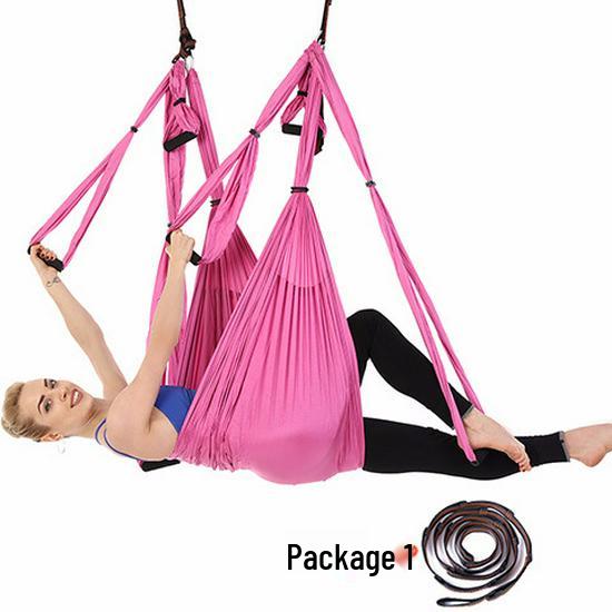 Гамак для воздушной йоги с удлинительным ремнем «Дейзи Чейн», неэластичный набор для занятий в помещении