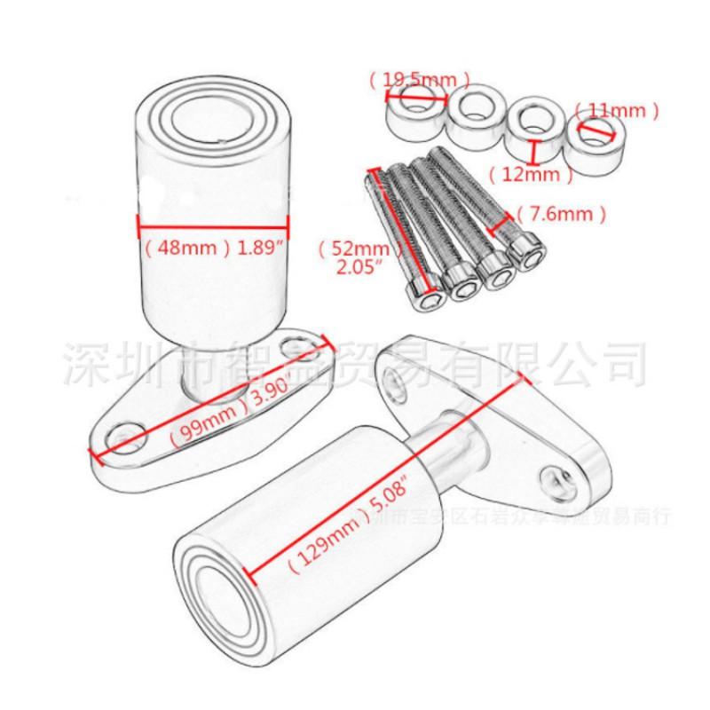 CNC Engine Crash Protector KTM DUKE 125 200 390 Motorcycle