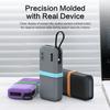 SIKAI Silicone Case For CUKTECH CP25 45W 20000mAh Power Bank  Two-Way Fast Charge Self Portable Powerbank Includes Cable strap