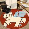 1pc Pegasus Winged Horse Office Round Area Rug, Under Office Chairs Bedroom Living Room Home Decor, Room Deco
