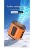 Portable Waist-Hanging Fan with Flashlight & SOS - Outdoor Construction Cooling Tool with Stand