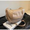 2024 New Spring Women's Saddle Bag Urban Minimalist Pu Shoulder Crossbody Bag Folded Design