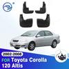 Литые брызговики для Toyota Corolla 120 Altis 2002-2008, седан, брызговики, брызговики, брызговики 2003, 2004, 2005, 2006, 2007