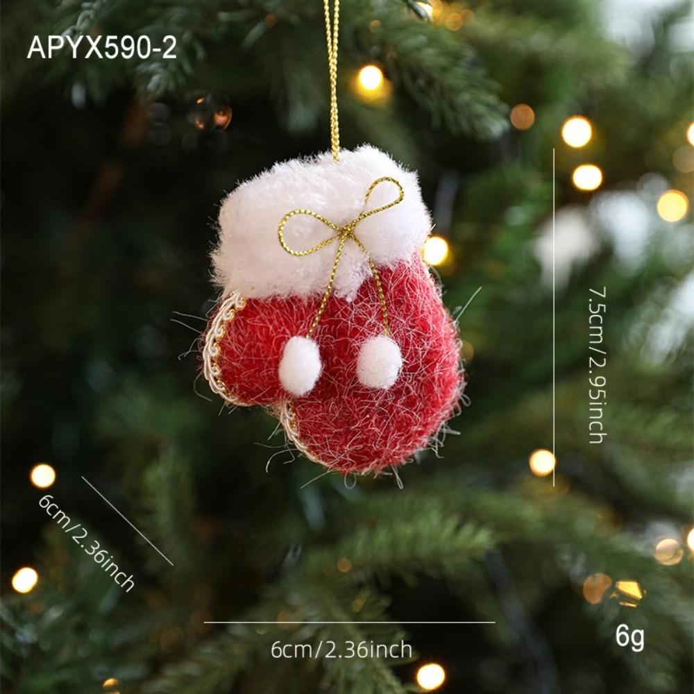 Плюшевая ткань Подвесное украшение Мини Мини Обувь Орнамент Подвеска на елку Праздничный Домашний Декор