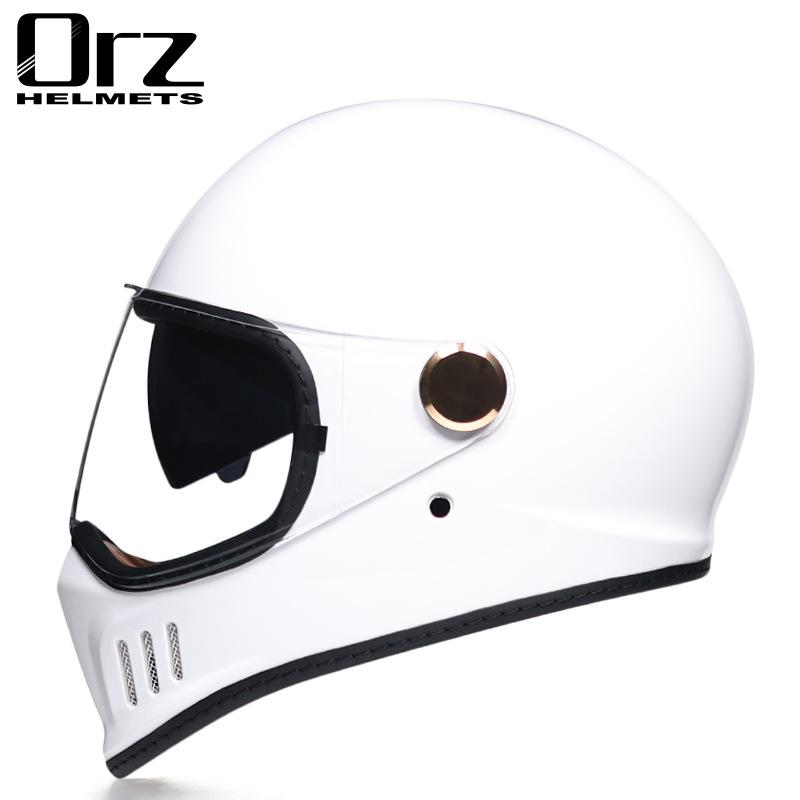 Retro Full Helmet Motorcycle Harley Helmet Motorcycle Electric Car Four Seasons 3C Male And Female Motorcycle Running Helmet Electric