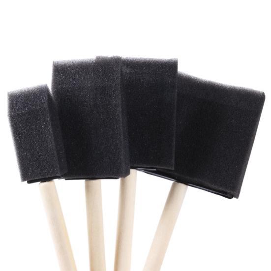 40 шт., губка, кисть, деревянная ручка, поделки своими руками, детские граффити, окрашивание, детализация, кисть для рисования, инструменты для рисования, принадлежности