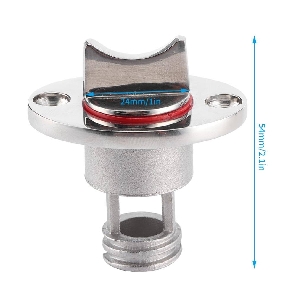 Морская сливная пробка гарборда из нержавеющей стали, полированная отделка, винтовой тип, сливная пробка для лодки, заглушка-украшение для отверстия, винтовая резьбовая заглушка, яхта