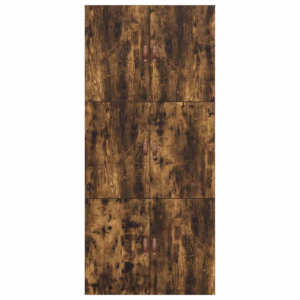 Storage Bed Frame Smoked Oak 70 x 190 cm