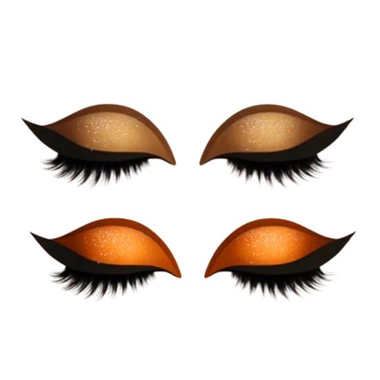 2 Lazy Stickers Eye Shadow Eyelash Pairs Reusable Eye Makeup Stickers