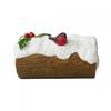 Robin On A Snowy Log Christmas Cake Topper (Pack of 2)