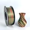 Dual-Color Silk PLA 3D Printing Filament, Non-Clogging & High Toughness, Imitation Metal, 1.75mm, 1kg