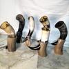 Lot of 6 Viking Drinking Horns Mug with Stand: Game of Thrones Medieval Beer Tankards