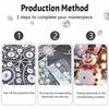 Christmas Pearl Painting Handmade Pearl Kit Snowman Theme Home Decoration Painting
