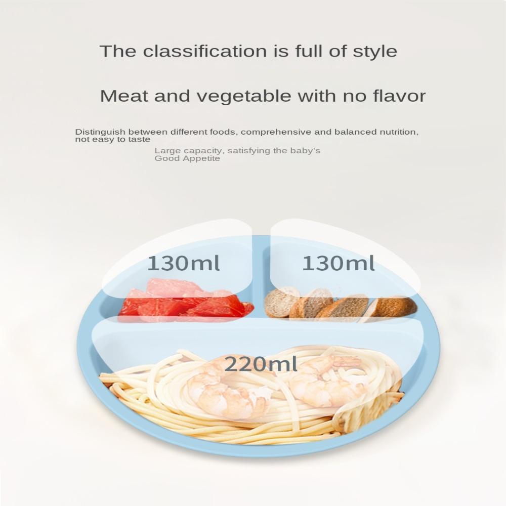 Детская тарелка для кормления Детская миска для кормления Поднос для хранения Силиконовая тарелка Поднос для еды Детская присоска