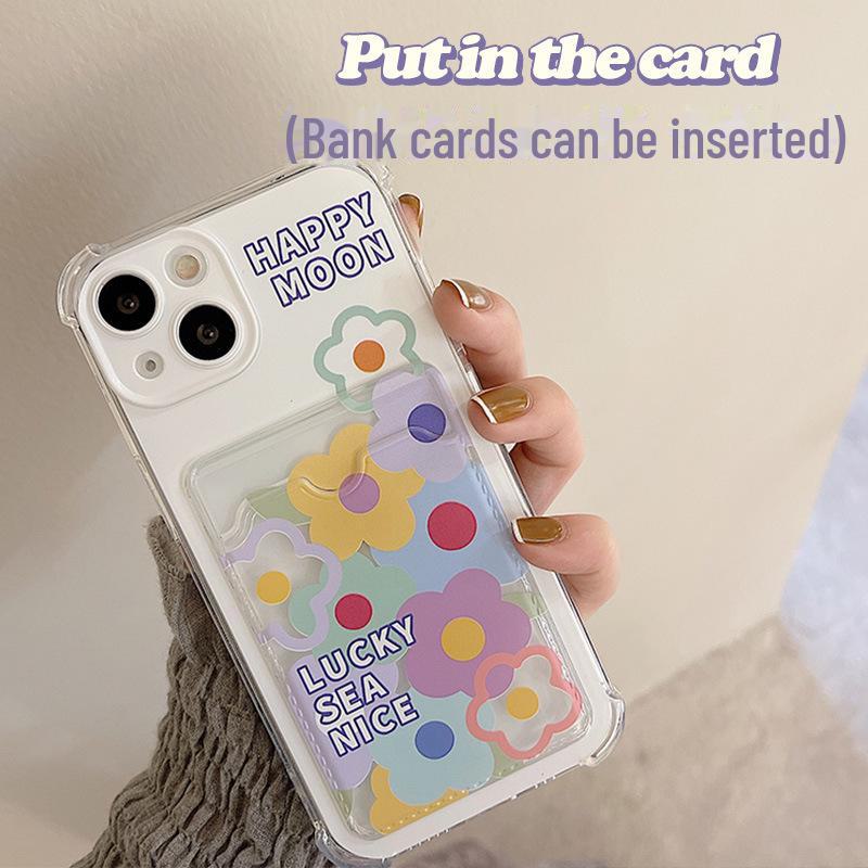Чехол Zhitai Floral Card для iPhone 16 Pro Max и Apple 15/14 Pro