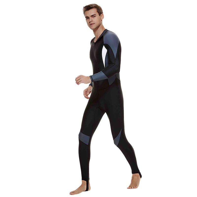 Mens Quick-Dry Rash Guard Swimsuit Snorkeling Diving UV Protection Full-Body Swimwear In Nylon