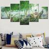Canvas Prints Art Modern 5 Pieces Wall Picture Abstract Painting  Genshin Impact Games  Artwork Framed Home Decor Bedroom Poster