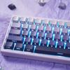 PBT Double Shot Keycaps for Mechanical Keyboard 134 Keys Gradient Purple Backlit OEM Profile Keycaps Side Print Shine Through Custom Keyboard Keycap