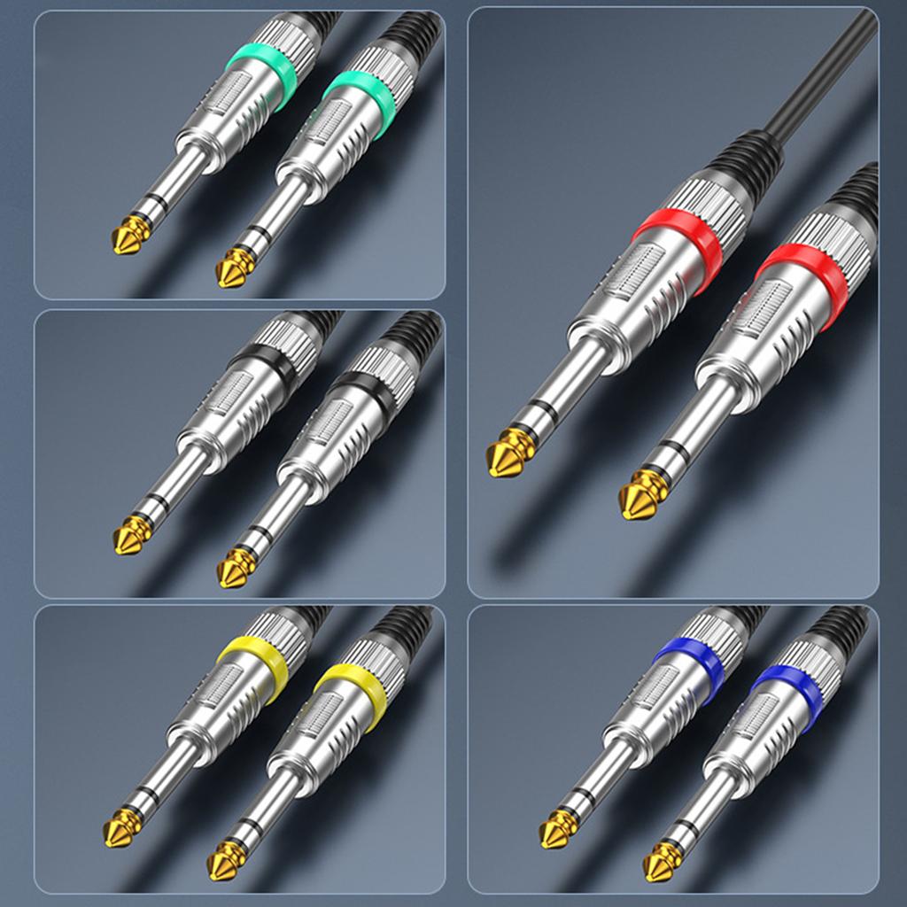 Профессиональный 6,35 мм мужской-мужской стерео аудио кабель усилитель гитарный соединительный шнур для усилителей микшеров гитар