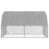 Vidaxl Kurnik Z Dachem 2,5X4X2,25 M Stal Ocynkowana