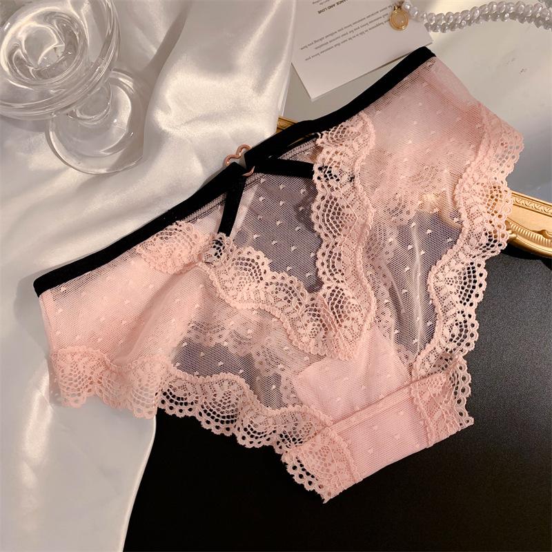 Элегантные кружевные женские бесшовные трусы с низкой посадкой: Дышащий, Тонкий и Стильный