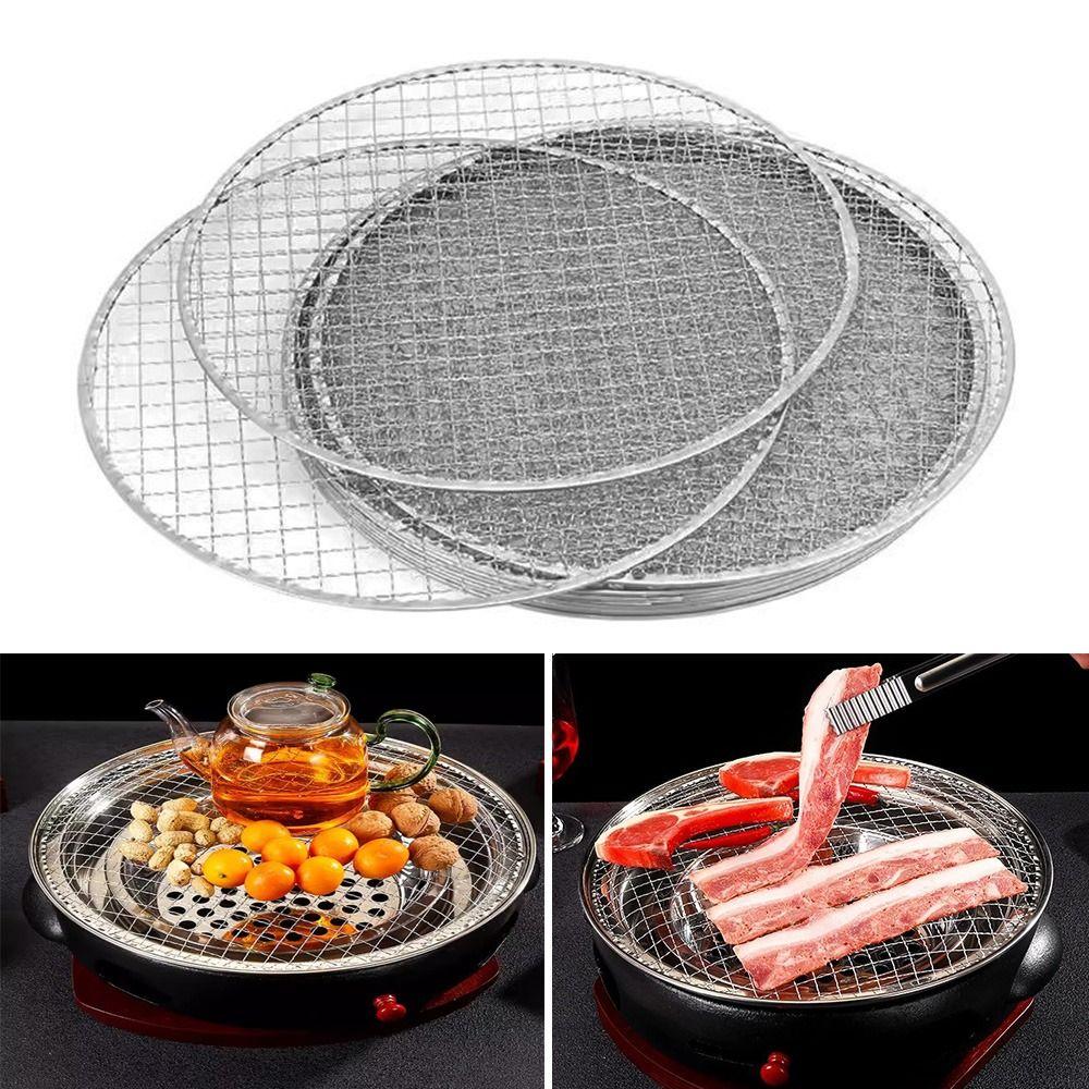 Round Grill Racks Iron Roast Grate New BBQ Roasting Rack
