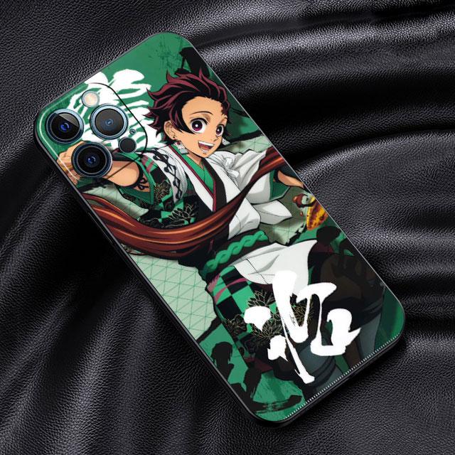 Мягкий чехол для Apple iPhone 11 13 Pro Max 14 12 Mini 7 8 Plus X XS XR SE 2020 6 6S 5 5S чехол для телефона Funda Demon Slayer Anime Capa