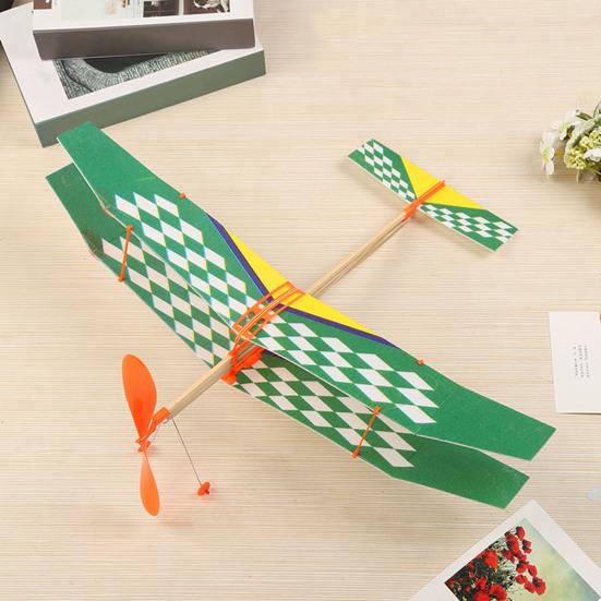 1/2/4 шт., модель самолета с резиновым приводом, детский развивающий метательный планер, самолет для малышей, мальчиков и девочек, уличный деревянный летающий самолет, игрушка