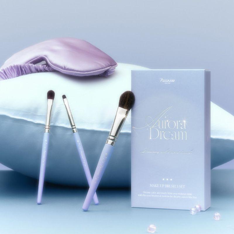 Piccasso Aurora Dream Edition Brush Set of 3 (+ Hand Mirror)
