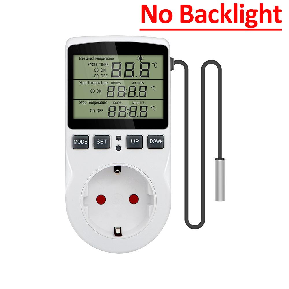 ЕС Plug Температурный контроллер розетка цифровой термостат 120/220 В таймер розетка розетка отопление охлаждение переключатель с датчиком зонд