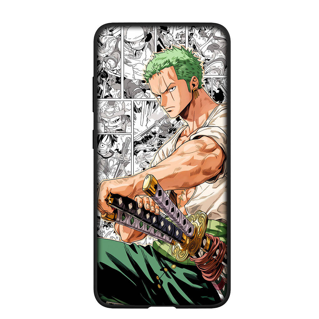 Чехол для телефона Samsung Galaxy S25 S23 S24 Ultra FE Plus A05 A06 A15 A16 A36 A37 A35 A54 A55 A56 A57 A25 A26 A53 A17 A52 One Pieces Ророноа Зоро