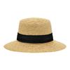Helen Kaminski Gracie Natural Black Boater Hat Hat51547
