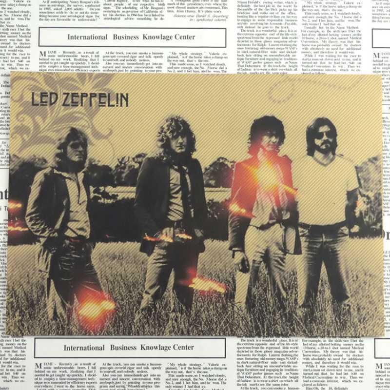 Ретро-постер группы Zeppelin - Бесплатная доставка, Крафт-бумага, Декоративное настенное искусство для бара или общежития.
