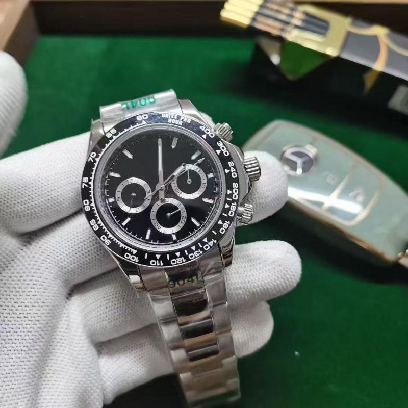 Мужские автоматические часы Rolex Victoria Beckham Panda Daytona Ледяно-голубые