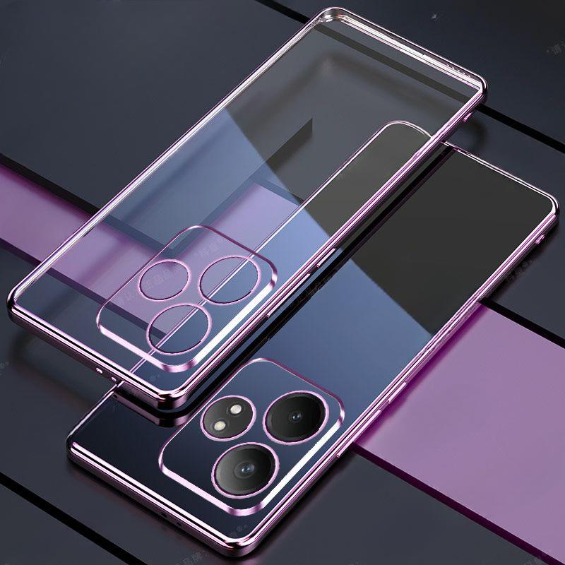 Для OPPO Realme GT Neo6 SE 6 6T гальванический чехол для телефона объектив все включено силиконовый мягкий чехол